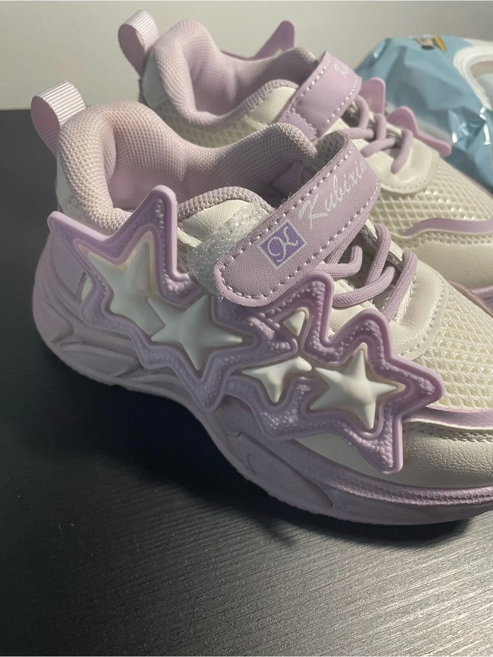 Kids Lavender Light-Up Athletic Shoes - Pair